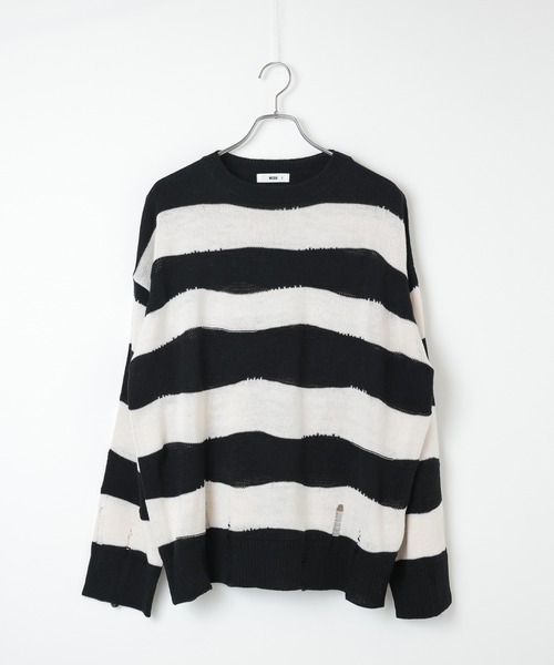 WEGO（ウィゴー）の「WEGO/【一部店限定】ダメージルーズボーダー