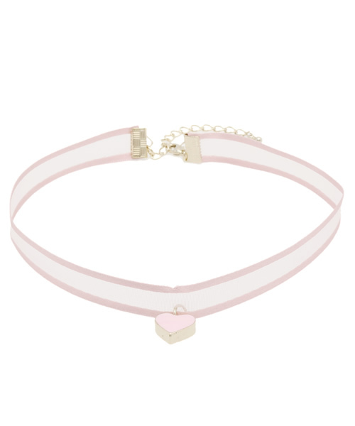 WEGO(ウィゴー)の「WEGO/ハートチョーカー(ネックレス・レディース・パープル/ピンク/レッド・FREE)」の2枚目の写真