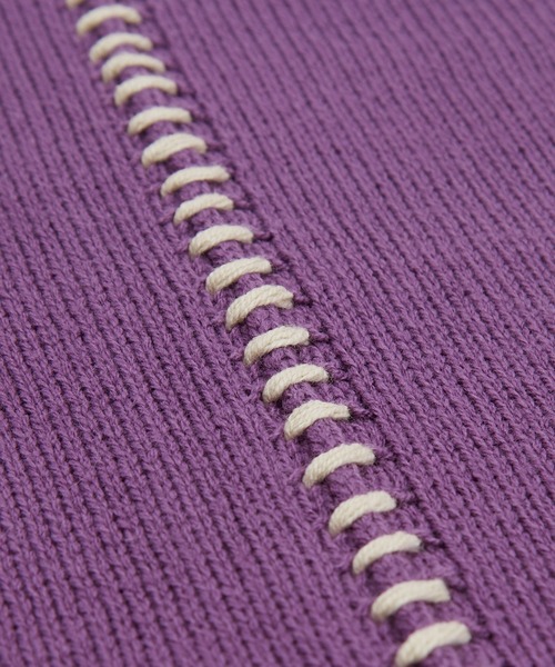 improves（インプローブス）の「【improves】ハンドステッチ クルーネック ニット（ニット/セーター・メンズ・ホワイト/ターコイズブルー/ブラック/パープル・LARGE/MEDIUM）」の18枚目の写真
