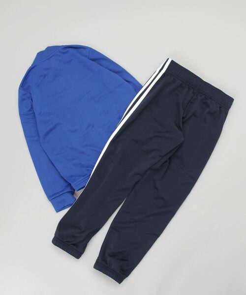 adidas（アディダス）の「アディダス adidas エッセンシャルズ トラックスーツジャージ（ジャージ・キッズ・ブルー/ブラック×ホワイト・140cm/120cm/130cm/150cm/160cm）」の3枚目の写真