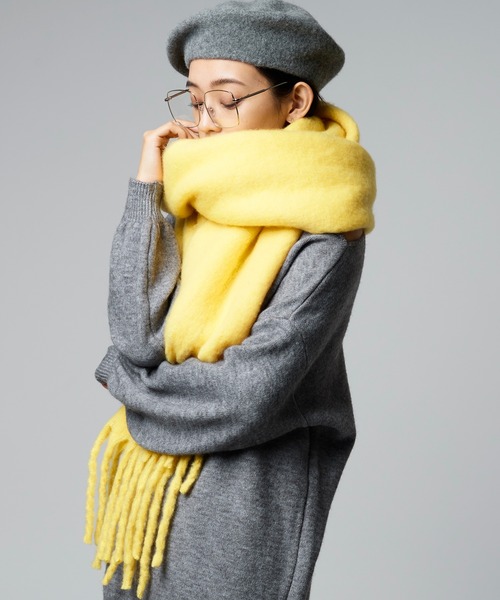 Narcissus（ナルシス）の「【Narcissus】カラーマフラー（マフラー・レディース・イエロー/ピンク・FREE）」の16枚目の写真