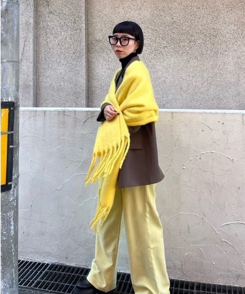 Narcissus（ナルシス）の「【Narcissus】カラーマフラー（マフラー・レディース・イエロー/ピンク・FREE）」の15枚目の写真