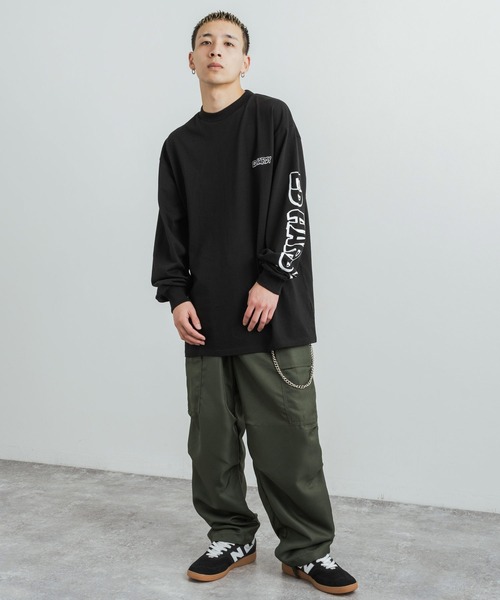 Ed Hardy(エドハーディー)の「エドハーディー オーバーサイズ グラフィックプリントロンT(Tシャツ/カットソー・メンズ・ダークグリーン/ブラック/ホワイト/パープル/ホワイト系/ブラック系・M/L)」の21枚目の写真