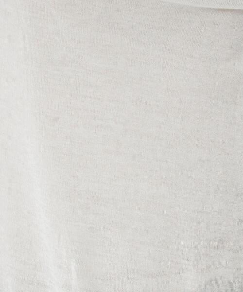 green label relaxing(グリーンレーベルリラクシング)の「シアー フライス タートル プルオーバー カットソー ②(Tシャツ/カットソー・レディース・モカ/ブラック/ホワイト/ダークグレー/クリーム・FREE)」の14枚目の写真