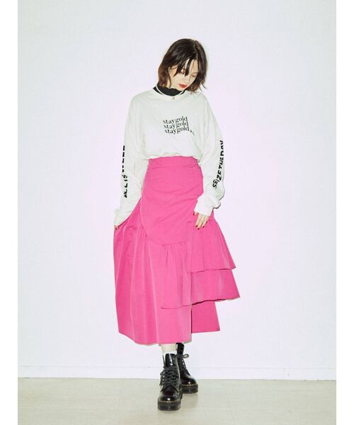 jouetie（ジュエティ）の「ミニロゴロンT（Tシャツ/カットソー・レディース・オフホワイト/ブラック・MEDIUM）」の14枚目の写真