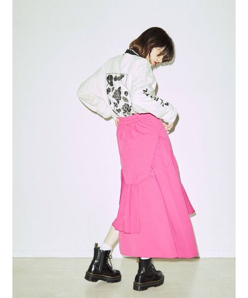 jouetie（ジュエティ）の「ミニロゴロンT（Tシャツ/カットソー・レディース・オフホワイト/ブラック・MEDIUM）」の17枚目の写真