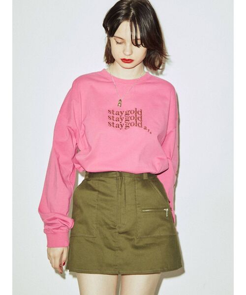 jouetie（ジュエティ）の「ミニロゴロンT（Tシャツ/カットソー・レディース・オフホワイト/ブラック・MEDIUM）」の18枚目の写真