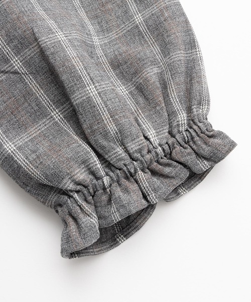 MILKFED.（ミルクフェド）の「PLAID TUNIC SHIRT（シャツ/ブラウス・レディース・ベージュ/ライトパープル/グレー・ONE SIZE）」の6枚目の写真