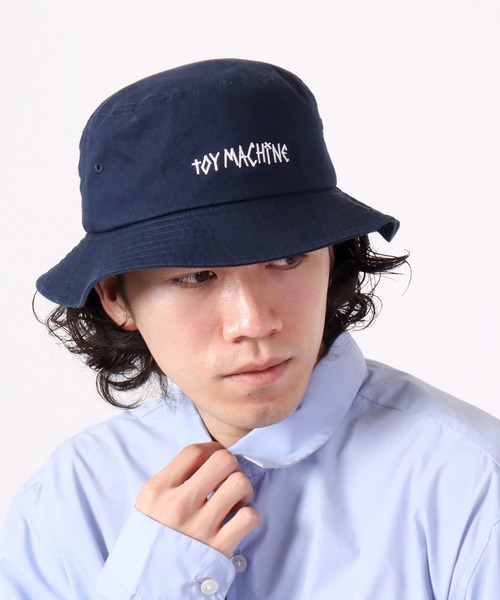 MAN-TLE ストライプ コットン バケットハット MAN-TLE ストライプ コットン バケットハット MAN-TLE