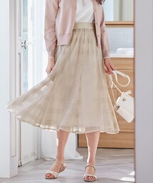 レーシーチェック スカート