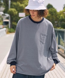 【HECT】Big Border L/S Tee / ビッグシルエットボーダーロンT