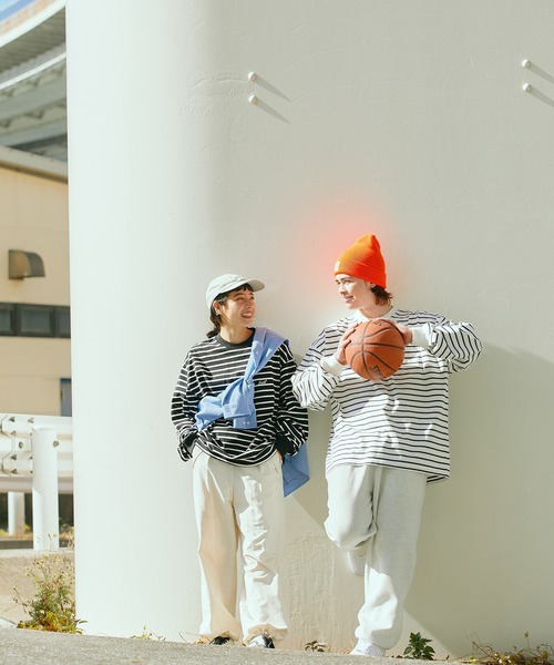 HECT】Big Border L/S Tee / ビッグシルエットボーダーロンT