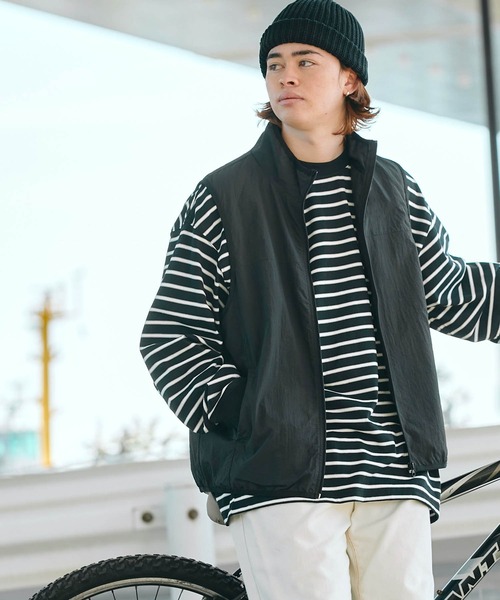 HECT】Big Border L/S Tee / ビッグシルエットボーダーロンT