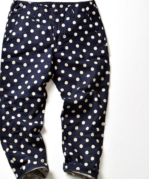 SHIPS JET BLUE（シップスジェットブルー）の「★★SHIPS JET BLUE(シップス ジェットブルー): コットン/リネン プリントクロップドパンツ（その他パンツ・メンズ・グリーン/ブラック/ネイビー・LARGE/MEDIUM/SMALL）」の3枚目の写真