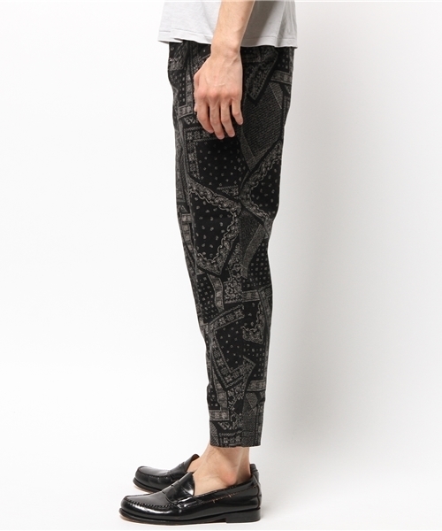 SHIPS JET BLUE（シップスジェットブルー）の「★★SHIPS JET BLUE(シップス ジェットブルー): コットン/リネン プリントクロップドパンツ（その他パンツ・メンズ・グリーン/ブラック/ネイビー・LARGE/MEDIUM/SMALL）」の14枚目の写真