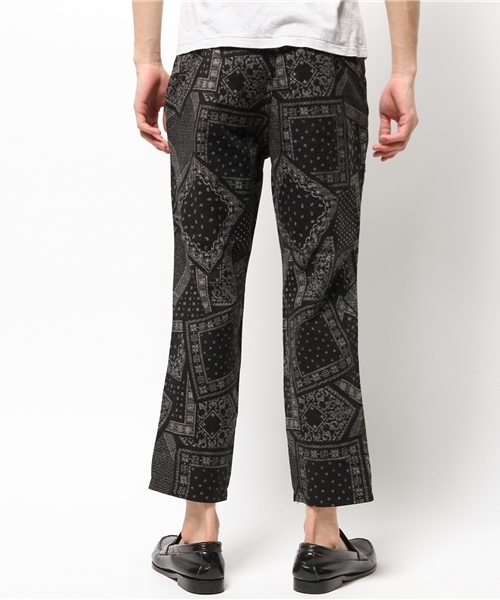 SHIPS JET BLUE（シップスジェットブルー）の「★★SHIPS JET BLUE(シップス ジェットブルー): コットン/リネン プリントクロップドパンツ（その他パンツ・メンズ・グリーン/ブラック/ネイビー・LARGE/MEDIUM/SMALL）」の8枚目の写真