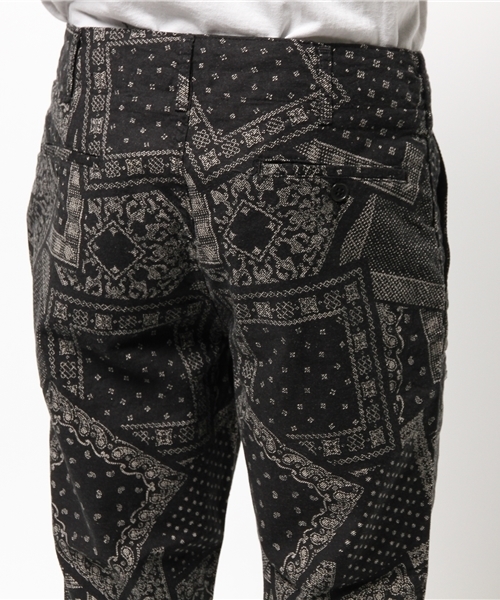 SHIPS JET BLUE（シップスジェットブルー）の「★★SHIPS JET BLUE(シップス ジェットブルー): コットン/リネン プリントクロップドパンツ（その他パンツ・メンズ・グリーン/ブラック/ネイビー・LARGE/MEDIUM/SMALL）」の11枚目の写真