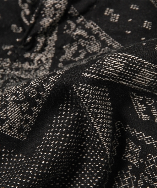 SHIPS JET BLUE（シップスジェットブルー）の「★★SHIPS JET BLUE(シップス ジェットブルー): コットン/リネン プリントクロップドパンツ（その他パンツ・メンズ・グリーン/ブラック/ネイビー・LARGE/MEDIUM/SMALL）」の5枚目の写真