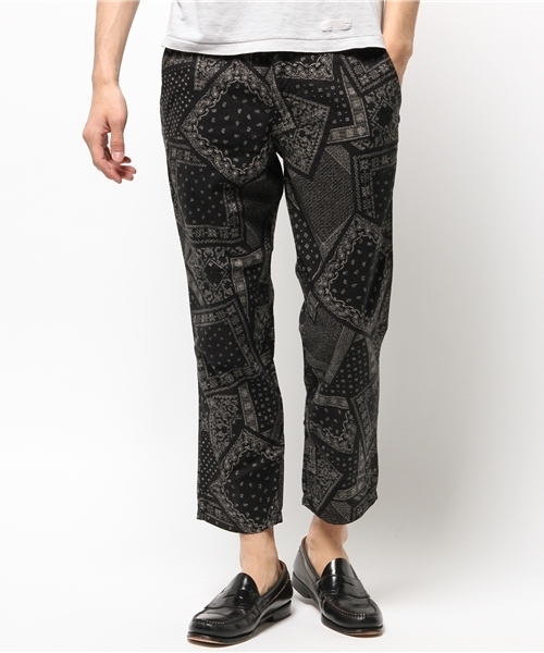 SHIPS JET BLUE（シップスジェットブルー）の「★★SHIPS JET BLUE(シップス ジェットブルー): コットン/リネン プリントクロップドパンツ（その他パンツ・メンズ・グリーン/ブラック/ネイビー・LARGE/MEDIUM/SMALL）」の15枚目の写真