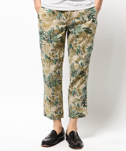 SHIPS JET BLUE（シップスジェットブルー）の「★★SHIPS JET BLUE(シップス ジェットブルー): コットン/リネン プリントクロップドパンツ（その他パンツ・メンズ・グリーン/ブラック/ネイビー・LARGE/MEDIUM/SMALL）」の16枚目の写真