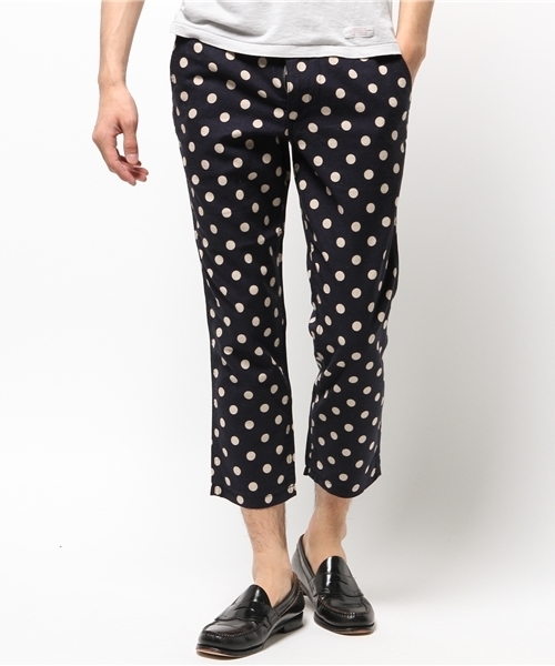 SHIPS JET BLUE（シップスジェットブルー）の「★★SHIPS JET BLUE(シップス ジェットブルー): コットン/リネン プリントクロップドパンツ（その他パンツ・メンズ・グリーン/ブラック/ネイビー・LARGE/MEDIUM/SMALL）」の17枚目の写真