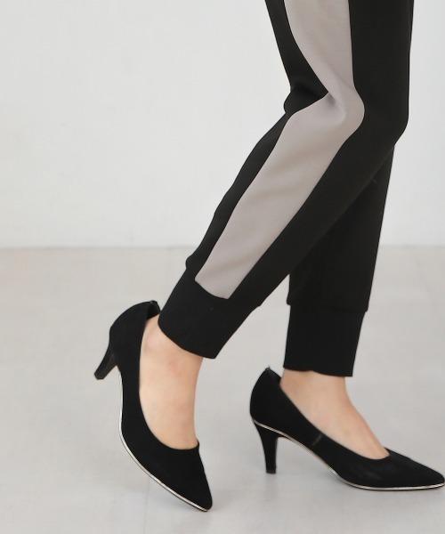 Bou Jeloud（ブージュルード）の「スフレスムースジョガーパンツ（スウェットパンツ・レディース・ブラック/グレー・38）」の5枚目の写真