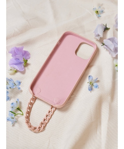Darich - ダーリッチ iPhone13/14ケース ピンク ダーリッチ Darich キルティングビジューDDチャームiPhoneケース