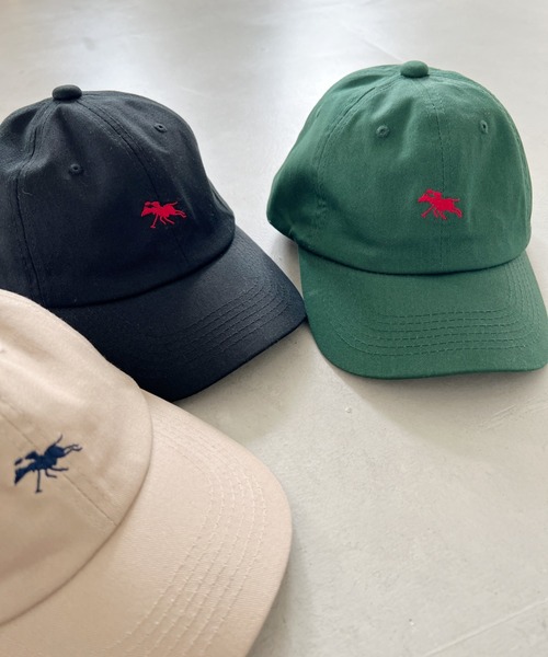 POLO CHAMPS（ポロチャンプス）の「【POLO CHAMPS/ポロチャンプス】別注 ワンポイント 刺繍  ユニセックス ローキャップ（キャップ・レディース・レッド/カーキ/ネイビー/ダークグリーン/ベージュ/ブラック/グレイッシュベージュ・FREE）」の16枚目の写真