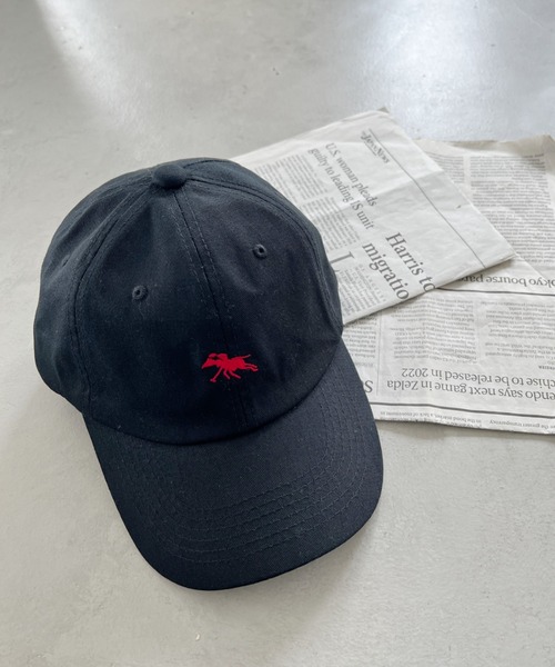 POLO CHAMPS（ポロチャンプス）の「【POLO CHAMPS/ポロチャンプス】別注 ワンポイント 刺繍  ユニセックス ローキャップ（キャップ・レディース・レッド/カーキ/ネイビー/ダークグリーン/ベージュ/ブラック/グレイッシュベージュ・FREE）」の8枚目の写真