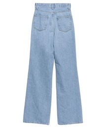 eimy istoire ハイウエストデニムパンツ (white) セール】ハイウエストワイドデニムパンツ（デニムパンツ）｜eimy