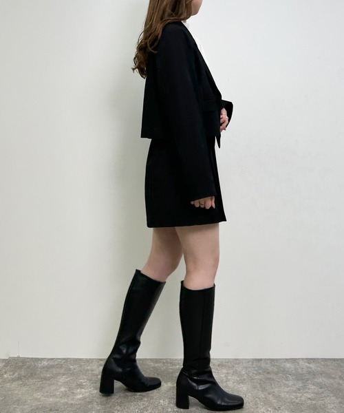 INGNI（イング）の「袖スリットショート／ジャケット(セットアップ対応)（テーラードジャケット・レディース・ブラック/ライトベージュ/ブラウン系その他2・M）」の7枚目の写真