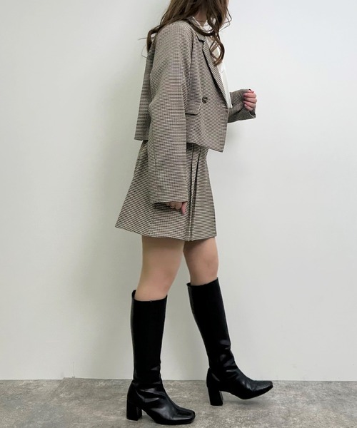 INGNI（イング）の「袖スリットショート／ジャケット(セットアップ対応)（テーラードジャケット・レディース・ブラック/ライトベージュ/ブラウン系その他2・M）」の13枚目の写真
