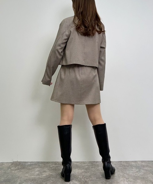 INGNI（イング）の「袖スリットショート／ジャケット(セットアップ対応)（テーラードジャケット・レディース・ブラック/ライトベージュ/ブラウン系その他2・M）」の14枚目の写真