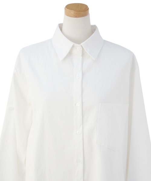 MIELI INVARIANT(ミエリインヴァリアント)の「Round Hem Long Shirt(シャツ/ブラウス・レディース・ホワイト・FREE)」の15枚目の写真