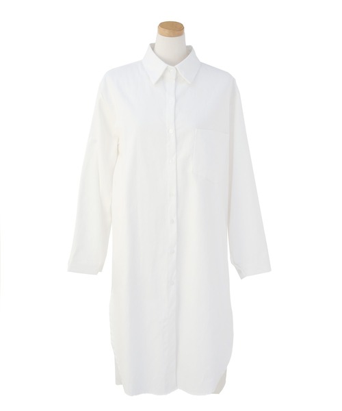 MIELI INVARIANT(ミエリインヴァリアント)の「Round Hem Long Shirt(シャツ/ブラウス・レディース・ホワイト・FREE)」の12枚目の写真