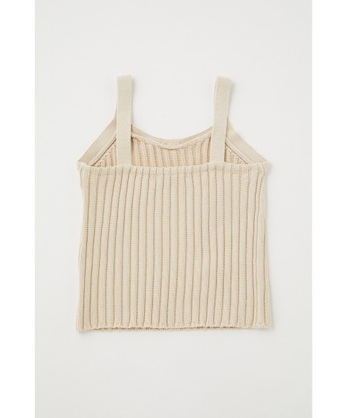 MOUSSY（マウジー）の「STONE WASH KNIT キャミソール（キャミソール・レディース・オレンジ/ライトベージュ/ネイビー・FREE）」の5枚目の写真