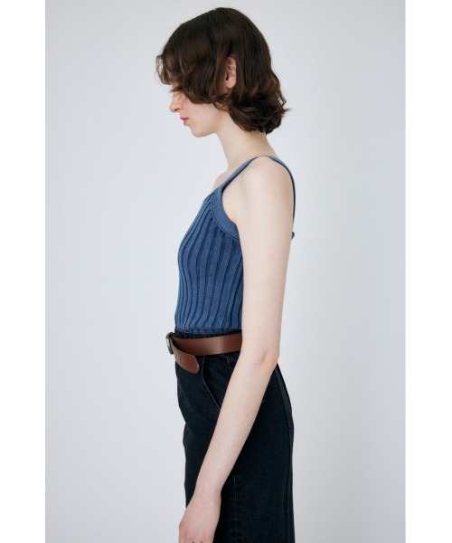 MOUSSY（マウジー）の「STONE WASH KNIT キャミソール（キャミソール・レディース・オレンジ/ライトベージュ/ネイビー・FREE）」の12枚目の写真