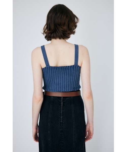 MOUSSY（マウジー）の「STONE WASH KNIT キャミソール（キャミソール・レディース・オレンジ/ライトベージュ/ネイビー・FREE）」の13枚目の写真