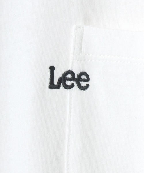 Lee（リー）の「Lee/リー POCKET S/S TEE/オーバーサイズ  ミニロゴ ワンポイント刺繍 ポケット 半袖Tシャツ/リンガーT/レディース メンズ（Tシャツ/カットソー・メンズ・ホワイト/ホワイト系その他/ブラック/グレー系その他・M/L/XL）」の12枚目の写真