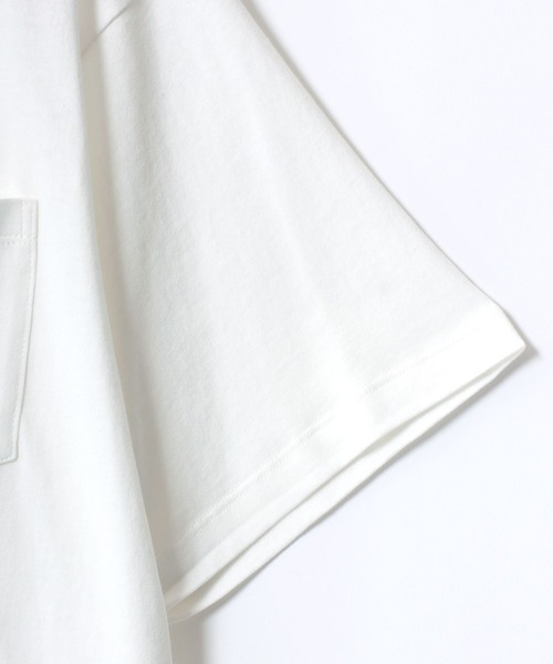 Lee（リー）の「Lee/リー POCKET S/S TEE/オーバーサイズ  ミニロゴ ワンポイント刺繍 ポケット 半袖Tシャツ/リンガーT/レディース メンズ（Tシャツ/カットソー・メンズ・ホワイト/ホワイト系その他/ブラック/グレー系その他・M/L/XL）」の13枚目の写真