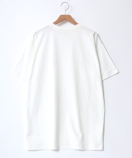 Lee（リー）の「Lee/リー POCKET S/S TEE/オーバーサイズ  ミニロゴ ワンポイント刺繍 ポケット 半袖Tシャツ/リンガーT/レディース メンズ（Tシャツ/カットソー・メンズ・ホワイト/ホワイト系その他/ブラック/グレー系その他・M/L/XL）」の9枚目の写真