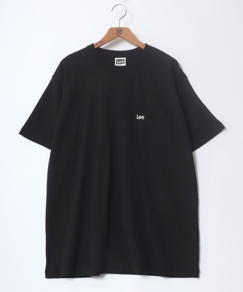 Lee（リー）の「Lee/リー POCKET S/S TEE/オーバーサイズ  ミニロゴ ワンポイント刺繍 ポケット 半袖Tシャツ/リンガーT/レディース メンズ（Tシャツ/カットソー・メンズ・ホワイト/ホワイト系その他/ブラック/グレー系その他・M/L/XL）」の7枚目の写真