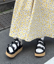 Alley by w closet | 【Alley】厚底フットヘッドリボンサンダル(サンダル)