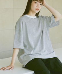 flaner | Loose micro border tee/ルーズマイクロボーダーT(Tシャツ/カットソー)