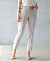 WHITE JOOLA | 【洗濯機OK＆ストレッチ＆3シーズンOK】ナチュラルクロス・ペンシルパンツ(裏付き）(スラックス)