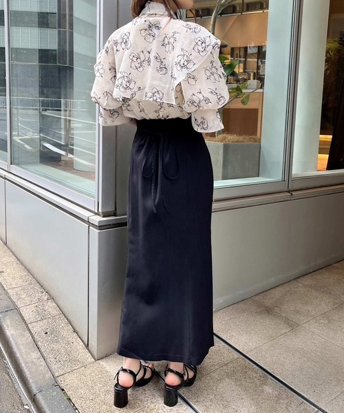 one after another NICE CLAUP（ワンアフターアナザーナイスクラップ）の「【WEB限定色あり/襟取り外し可能】マルチウェイリボンブラウス（シャツ/ブラウス・レディース・アイボリー/ピンク系その他/ピンク/ホワイト系その他/ホワイト系その他2・FREE）」の20枚目の写真