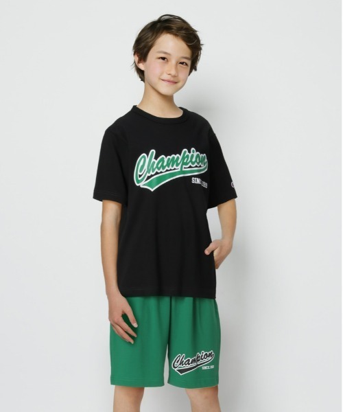 Champion(チャンピオン)の「【Champion】ロゴプリントセットアップ(その他トップス・キッズ・ブルー/ブラック・160/150)」の2枚目の写真