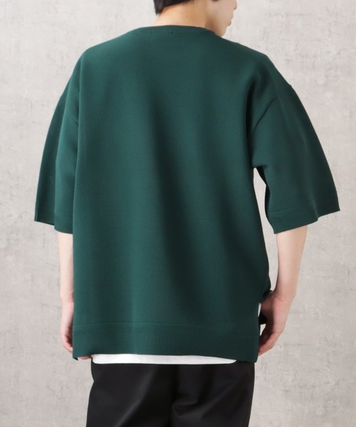 URBAN COLLECTION(アーバンコレクション)の「半袖ニット+半袖Tシャツ セット アンサンブル(Tシャツ/カットソー・メンズ・ネイビー/グリーン/ブラック/アイボリー・L/M/XL)」の10枚目の写真