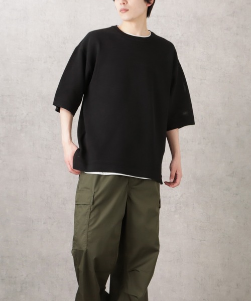 URBAN COLLECTION(アーバンコレクション)の「半袖ニット+半袖Tシャツ セット アンサンブル(Tシャツ/カットソー・メンズ・ネイビー/グリーン/ブラック/アイボリー・L/M/XL)」の12枚目の写真