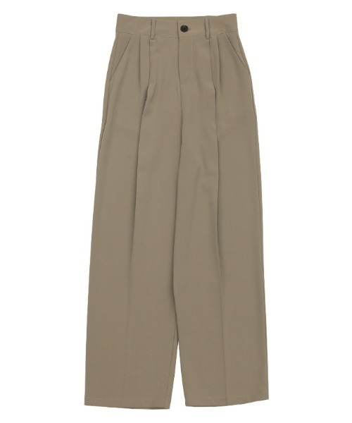 select MOCA(セレクトモカ)の「【4サイズ展開】丈長め / ハイウエストセンタープレススラックス(スラックス・レディース・ダークベージュ/ダークグレー/ブラック/アイボリー/ライトベージュ/ダークブラウン・SMALL/MEDIUM/X-SMALL/LARGE)」の15枚目の写真